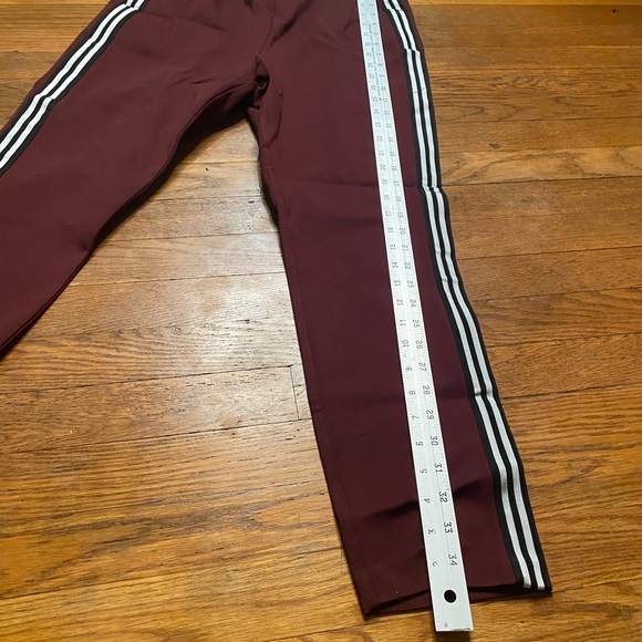 rag & bone Burgundy Side-Stripe Tailored Pants – Size 10 - Picture 4 of 9